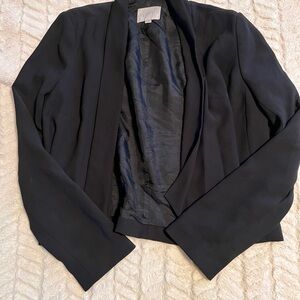 Ann Taylor LOFT Cropped Black Blazer